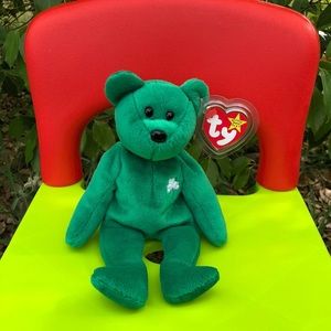 erin the st. patrick’s day bear 1997 beanie baby ☘️